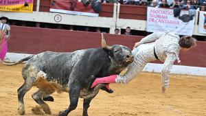Le torero Roman Collado gravement blessé au début de la corrida du lundi à Vic-Fezensac