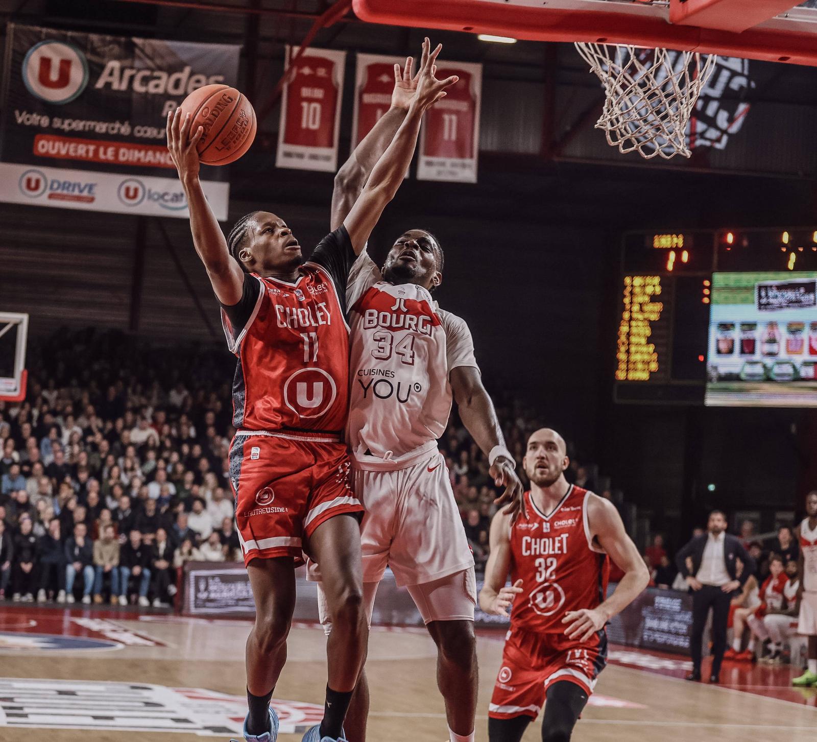 Cholet Basket revient à hauteur de Nanterre