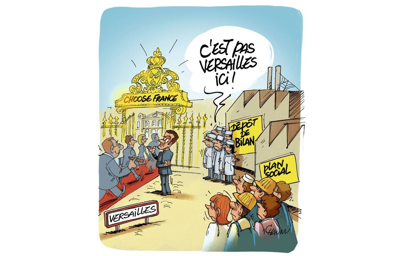 Le dessin de Chaunu : le sommet « Choose France »